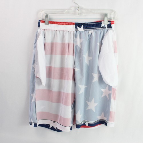 American Flag Basketball Shorts Youth Boy's Size 2XL - Patriotic Sport Wear - Picture 4 of 5