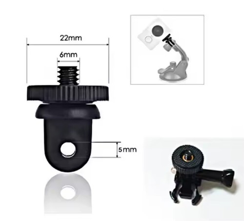 Kit adattatore fotocamera con conversione piastra a vite 1/4" - Adatto per supporti gopro standard - Foto 2 di 5