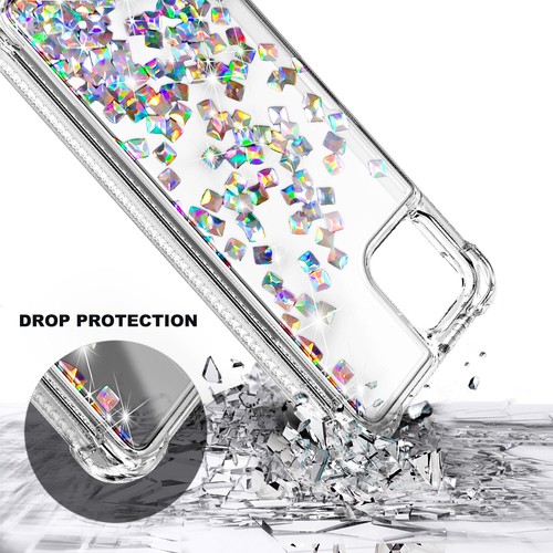 For T-Mobile Revvl 7 / 7 Pro 5G Case Liquid Glitter Phone Cover + Tempered Glass - Picture 51 of 63