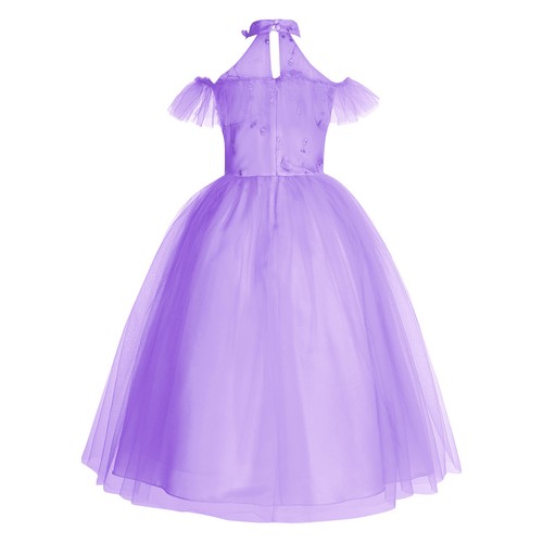 Children Girls Sun Dresses Fancy Gown Embellished Dress Performance Sweet Prom - Picture 57 of 70