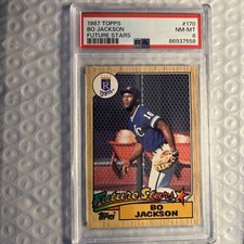 1987 Topps - Future Stars #170 Bo Jackson PSA 8