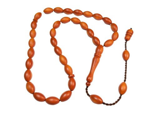 Darkening German Fiber Prayer Beads Oval, Alman Tesbih Tasbih Misbaha Subha 819 - Picture 16 of 16