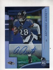 2018 Rookies & Stars Anthony Averett Blue Autograph Rookie RC #185!    18/75