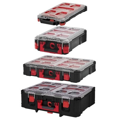 Milwaukee Packout Organizer Slim Deep Case Compact 4er Pack Bundle Schwerlast NEU
