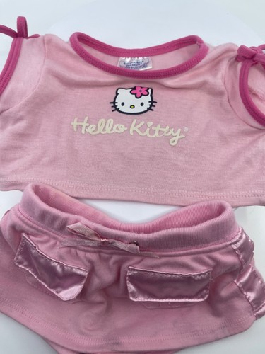 De Colección Hello Kitty Build a Bear Camiseta y Skort Conjunto Ropa Peluche - Imagen 11 de 11