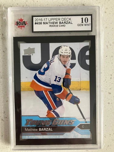2016-17 Mathew Barzal Upper Deck Young Guns Rookie RC #458 KSA 10