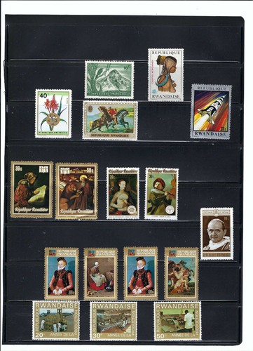 ''RWANDA.- NATURE-SPORTS- PEOPLES- SCOUTS.-  LOT 45       60-70-80s  MNH - Picture 1 of 3