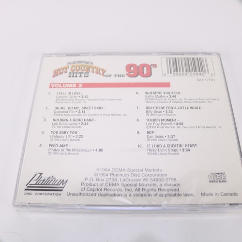 CD HOT COUNTRY HITS OF THE 90S * NEUF scellé * divers artistes * 1994 * 10 titres - Photo 4/7
