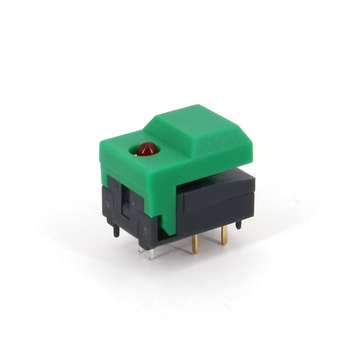 Interruptor táctil con botón pulsador de control de etapa SPDT LED rojo PB86-A1 10 piezas - Imagen 8 de 13
