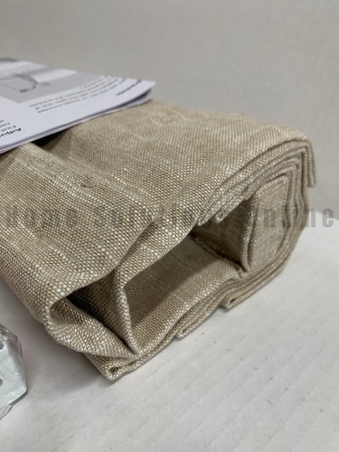 Pottery Barn Emery Linen Cordless Blackout Roman Shade Oatmeal 32" x 64" #1012 - Picture 2 of 5