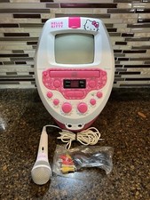 Hello Kitty 68109 CD Karaoke System with Screen, Pink/White Works