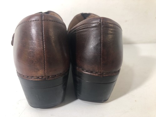 Dansko Brown Leather Clogs Solstice Button Strap Women's Size 41 (US 10.5/11) - Picture 4 of 8