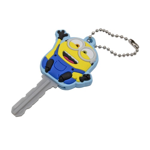 Minions Bob Soft Touch PVC Key Holder Keychain - Picture 1 of 3