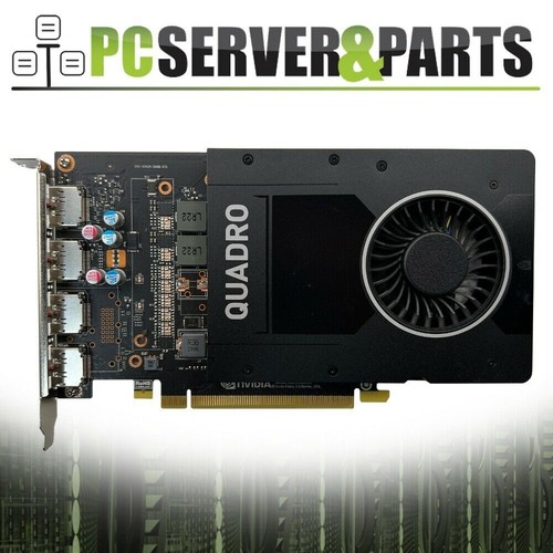 Dell Nvidia Quadro P2200 5GB GDDR5X 4x DisplayPort Graphics PCIe Card 2G8WC - Picture 2 of 3