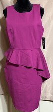 Lulus - Women’s Large Here & Vow Bodycon Dress Sleeveless Magenta