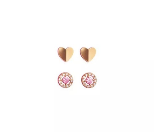 AVON BE MINE STUD EARRING Set  GOLDTONE NIB - Picture 1 of 3