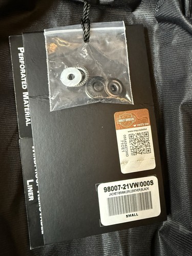 Chaqueta Harley Davidson para mujer H-D Brawler cuero de vaca genuino talla pequeña nueva con etiquetas - Imagen 18 de 20