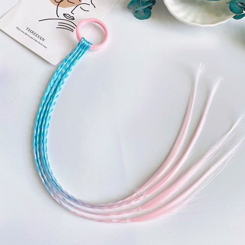 Colorful Wigs Ponytail Headbands -Rubber Bands Beauty Headwear Girls Accessories - Picture 38 of 46
