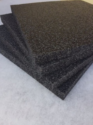 4 pack 1" x 12" x 12" Black Polyethylene foam 1.7pcf *FREE SHIPPING - Picture 3 of 4