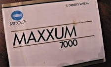 Minolta Maxxum 7000 Owner's Manual, genuine. Perfect