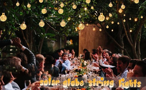 Outdoor Solar Powered 60 LED String Light Garden Patio Yard Landscape Lamp Party - Picture 3 of 55