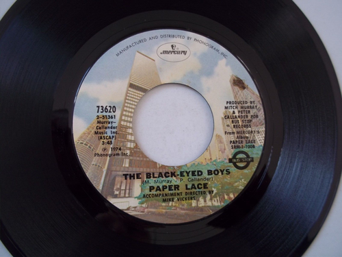 PAPER LACE - The Black-Eyed Boys / Jean - 45 RPM 7" Record 1974 - Picture 4 of 6