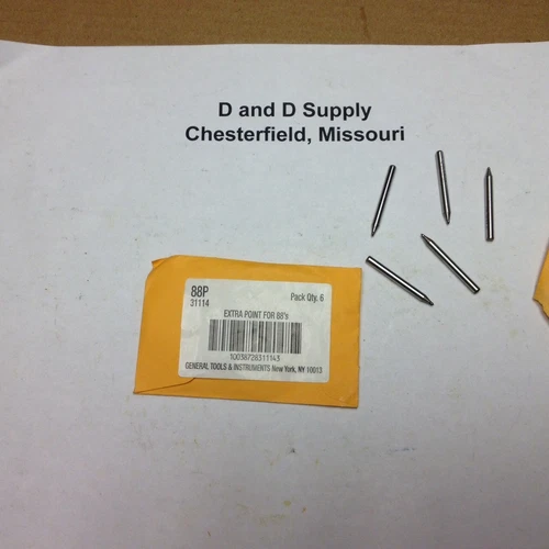 ONE TUNGSTEN CARBIDE TIP FOR SCRIBER PEN, GENERAL TOOLS 88P, ADD'L SHIP FREE !!!
