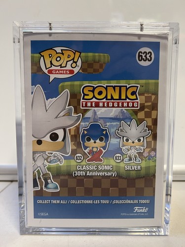 @ Funko Pop Sonic the Hedgehog Silver 633 Firmado Bryce Papenbrook JSA - Imagen 4 de 16
