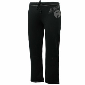 black flared joggers