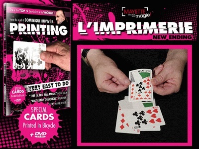 DUVIVIER - L'imprimerie + DVD - Tour de magie - Carte - Imagen 1 de 1