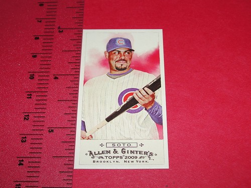 2009 ALLEN & GINTER Geovany SOTO No# Mini SP/50 Chicago/Iowa CUBS Texas RANGERS - Picture 1 of 2