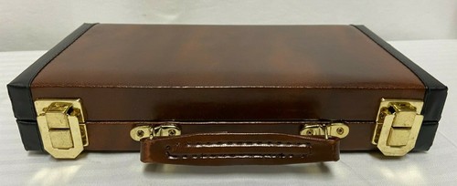 6 Games In Leatherette Attaché Travel Carrying Case 1993 Premier Edition  - Picture 12 of 12