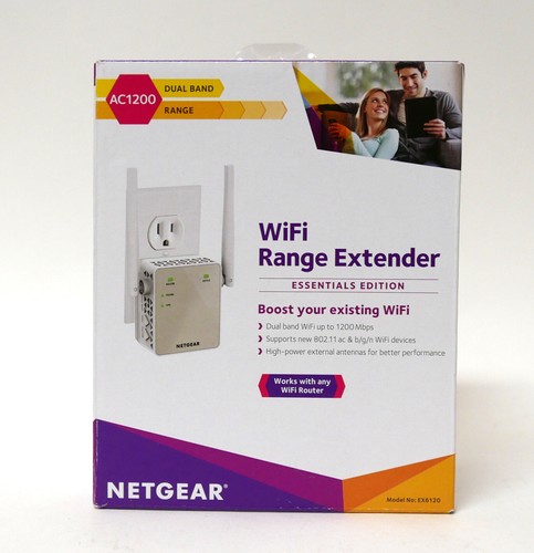 NETGEAR AC1200 WiFi Range Extender EX6120 Dual Band Booster Antennas US - Picture 3 of 8