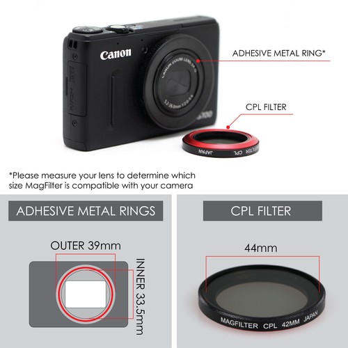 Photography & Cinema 44mm CPL MagFilter Samsung Galaxy Camera Sony RX-100 camera - Picture 4 of 5