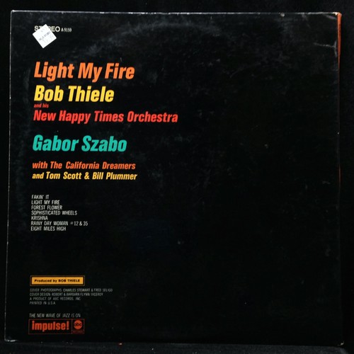 Bob Thiele/New Happy Times Orchestra-Light My Fire-Impulse 9159-GABOR SZABO - Picture 2 of 6