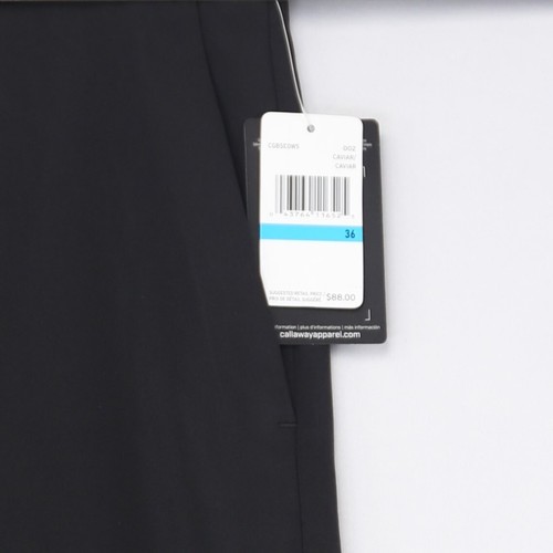 Pantalones Cortos de Golf Callaway Para Hombres Rendimiento Elastizados Negros Caviar Opti Dri UPF Talla Nuevos con Etiquetas - Imagen 7 de 21