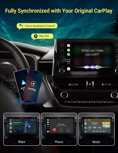 3-in-1 Ottocast Wireless Carplay&Android Auto Adapter Plug&Play IPHONE Airplay - Picture 8 of 14