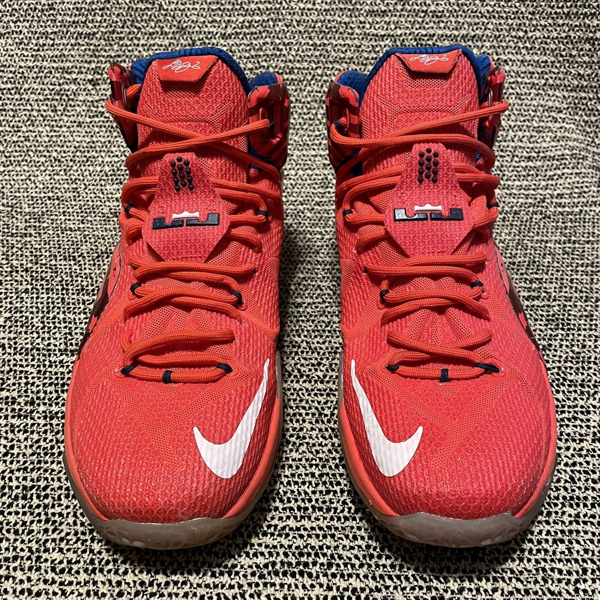 Nike Lebron 12 “USA” Size 11 Red Blue Independence 684593