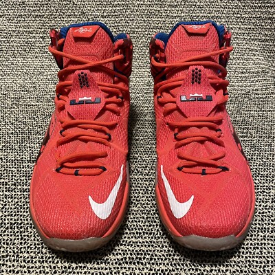 Nike Lebron 12 “USA” Size 11 Red Blue Independence 684593