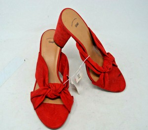 uk store cozy fresh amazing selection Gap Factory Women's Red Knotted Strap Faux Suede Block Heel Mules ... uk store cozy fresh amazing selection Gap Factory Women's Red Knotted Strap Faux Suede Block Heel Mules ...