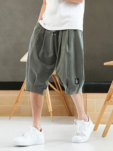 Pants Men Short Joggers Calf-Length Casual Pants Male Capris Trousers - 第 4/34 張圖片