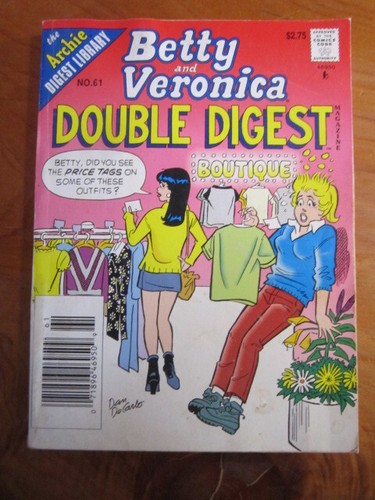 THE ARCHIE DIGEST LIBRARY BETTY & VERONICA DOUBLE DIGEST NO. 61 * MUST SEE ***