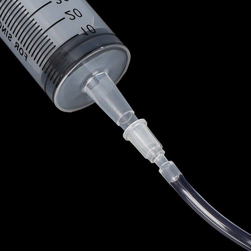 100ml + 100cm Tube Large Syringe Hydroponics Nutrient Measuring Tool Reusable - Picture 7 of 10