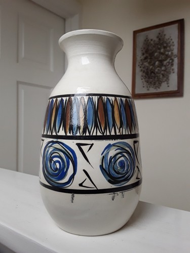 Vintage Vase Mid Century Atomic Era Guernsey Pottery MCM - Picture 7 of 19