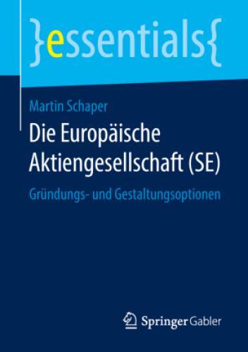Thumbnail - Die Europäische Aktiengesellschaft (se) Gründungs- Und