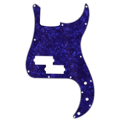 Blue Pearl PVC 4 Ply P Bass Pickguard 13 Screw Holes Scratch Plate for PB Bass