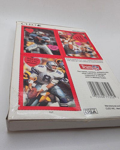 Cleo Valentines • NFL Quarterback Club Vintage Valentines • New Sealed Box - Picture 5 of 5