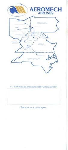Aeromech Airlines timetable 1981/09/15 - Picture 3 of 3
