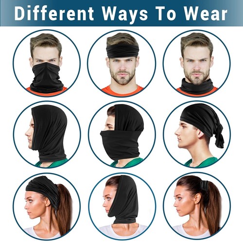 8Pcs Neck Gaiter Balaclava Face Mask Cooler Sun Protection Scarf Cooling sport - Picture 6 of 7