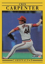 1991 Fleer #628 Cris Carpenter